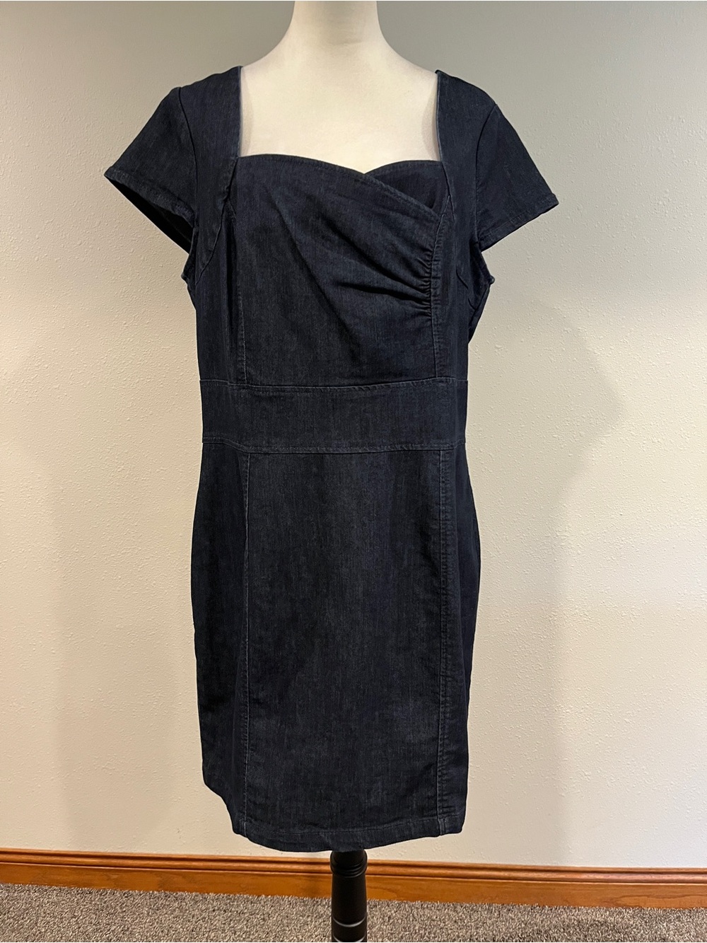 Lane Bryant Dark Indigo Denim Sheath Dress size 14